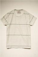 <TROVE>　TWIST NECK TEE　 ( HORIZON BORDER )