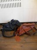 <Badhiya> LETHER BOSTON BAG