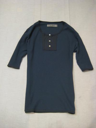 <TROVE> ANTIQUE HENLEY WAFFLE (HALF SLEEVE)