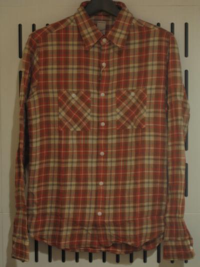 <セミナードseminead>"WORN OUT CHECK SHIRT"